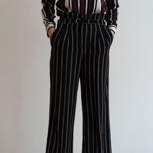 Express Super High Waist Wide Leg Trousers